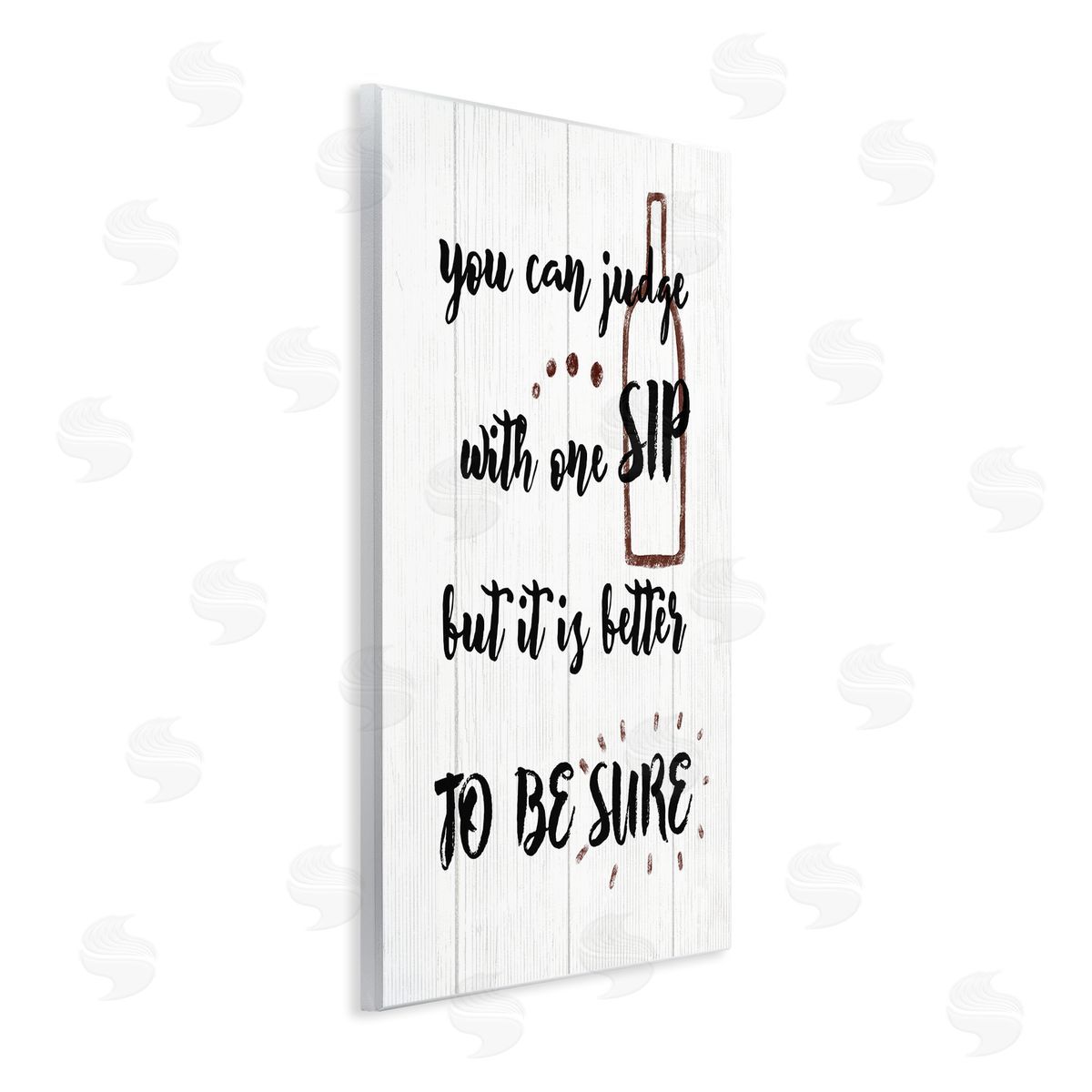Drinking Humor Judge with Sip Wood Plaque Wall Art, Home Decor by Stupell Studio