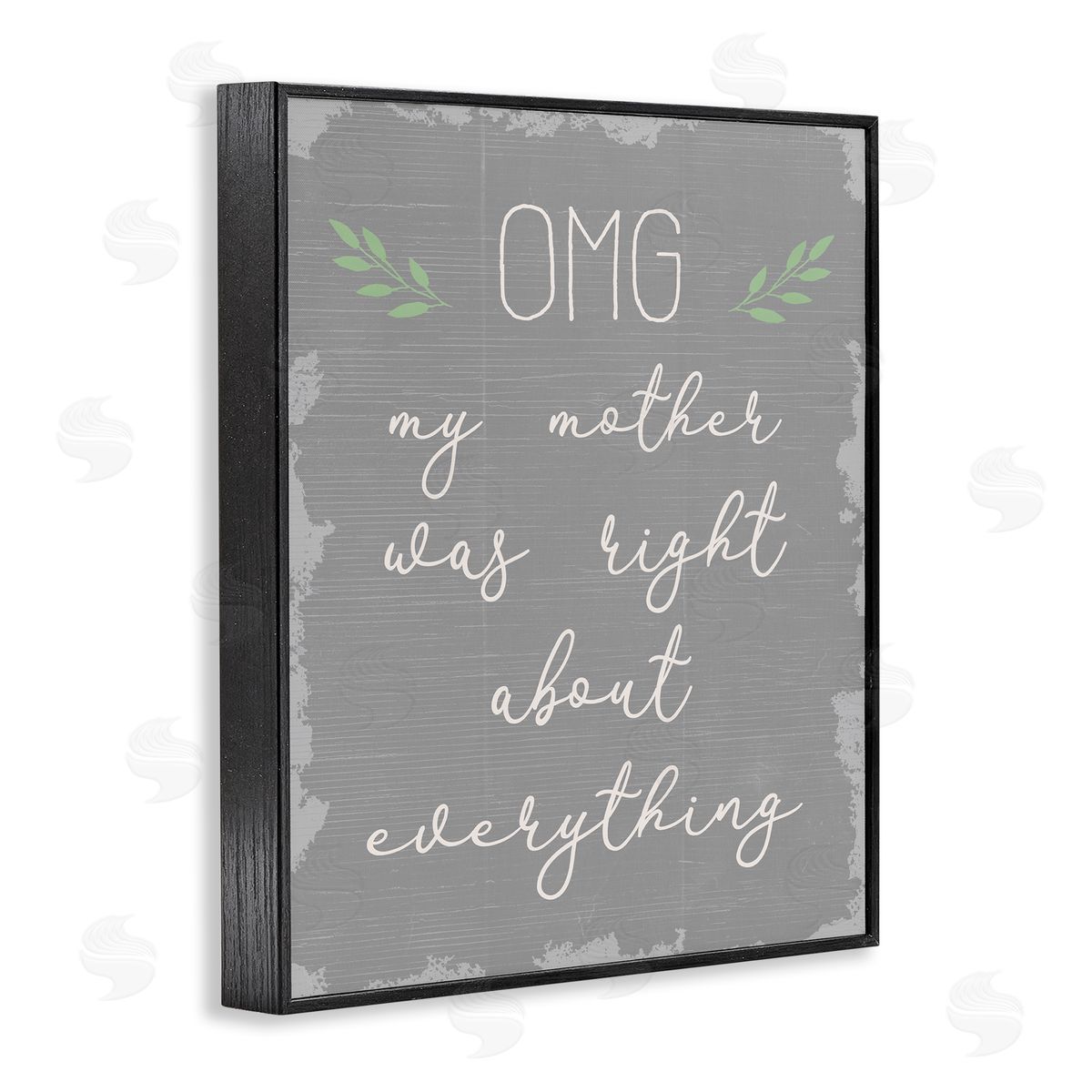 OMG Mom is Right Funn Black Frame Print Wall Art, Home Decor by Stupell Studio
