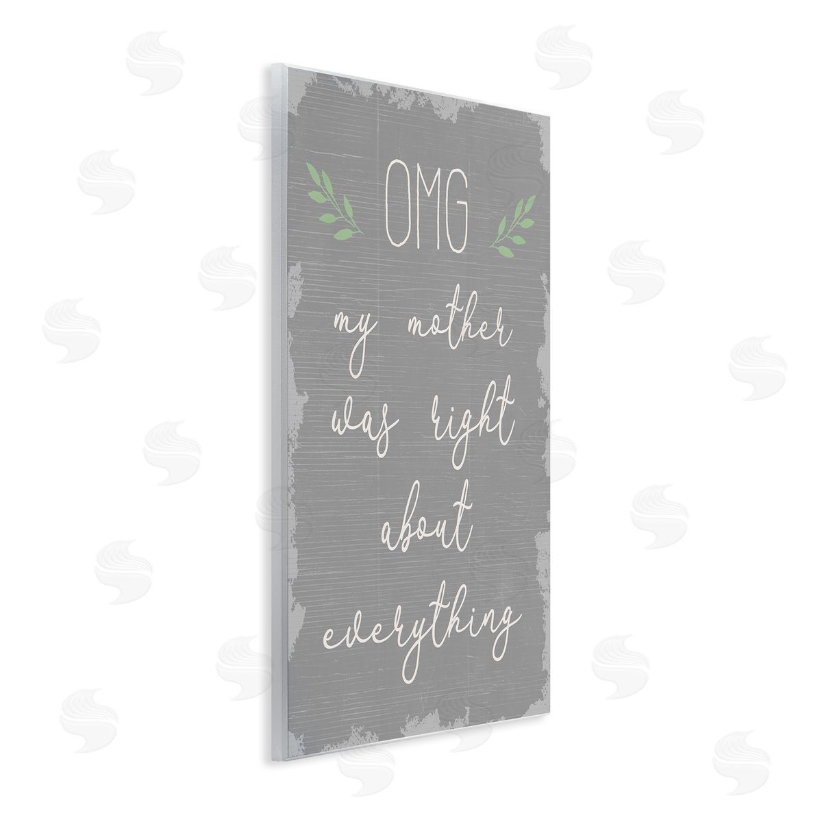 OMG Mom is Right Funn Wood Plaque Wall Art, Home Decor by Stupell Studio