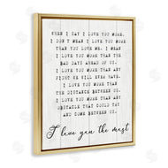Stupell Studio | Inspirational I love You the Most Phrase