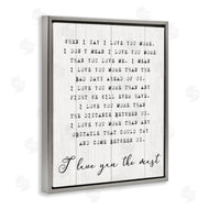 Stupell Studio | Inspirational I love You the Most Phrase