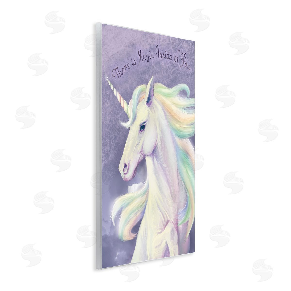 Magic Inside Of You Inspirational Unicorn Wood Plaque Wall Art, Home Decor by Ziwei Li