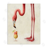 Ziwei Li | Pink Flamingo with Tropical Cocktail