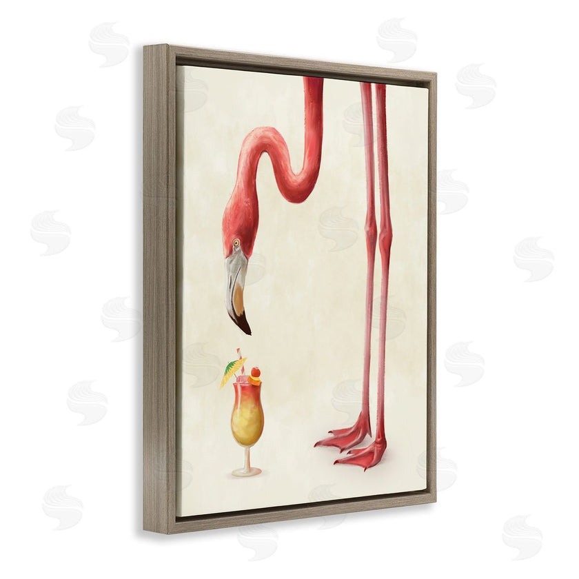 Ziwei Li | Pink Flamingo with Tropical Cocktail