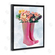 Ziwei Li | Spring Roses in Pink Rainboots