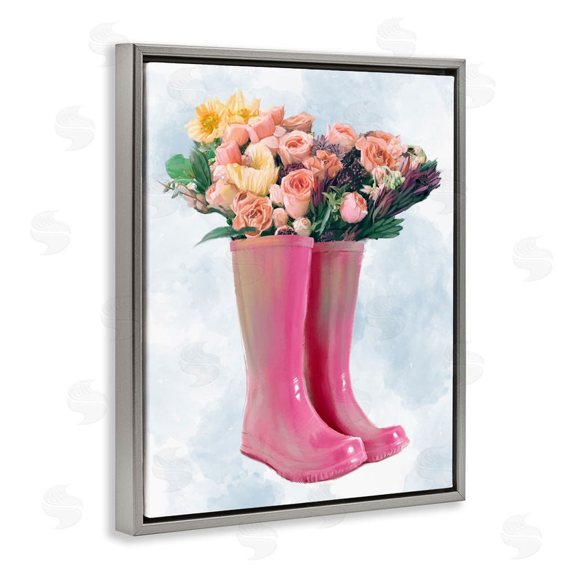Ziwei Li | Spring Roses in Pink Rainboots