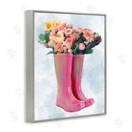 Ziwei Li | Spring Roses in Pink Rainboots