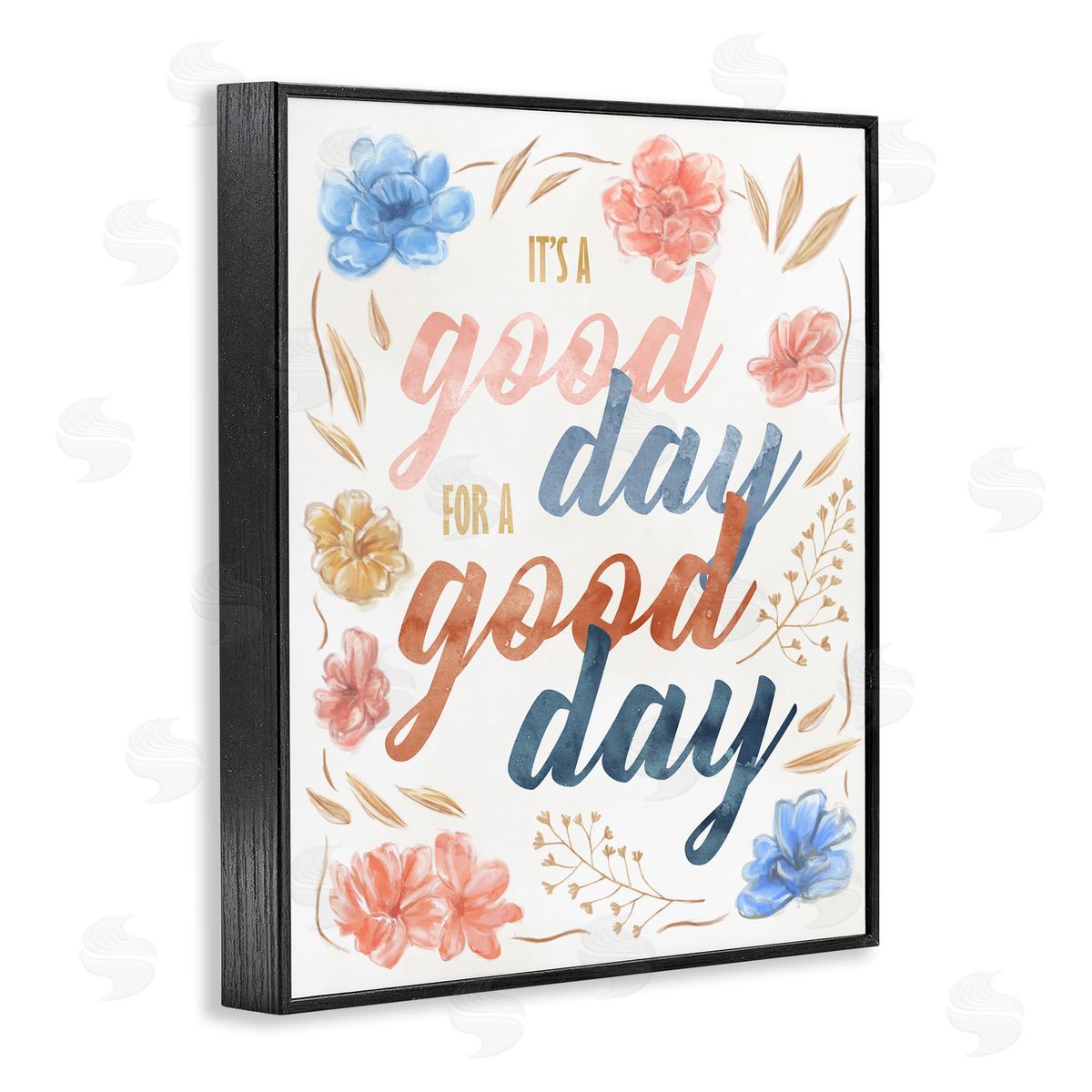 Encouraging Good Day for Good Day Black Frame Print Wall Art, Home Decor by Ziwei Li