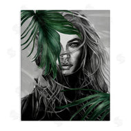 Patricia Mendes | Female Portrait with Ferns