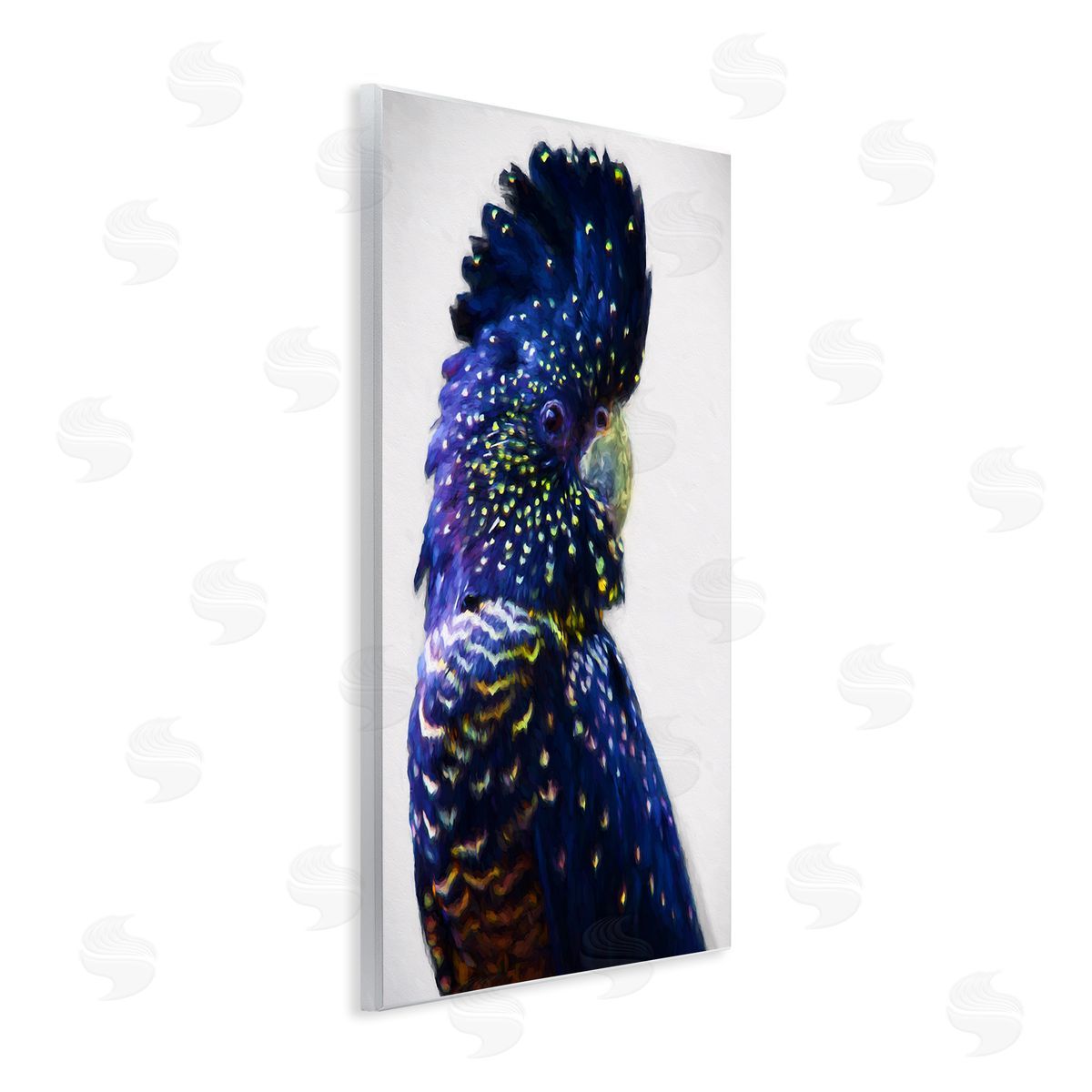 Tropical Bird with Blue Feathers Wood Plaque Wall Art, Home Decor by Urban Road