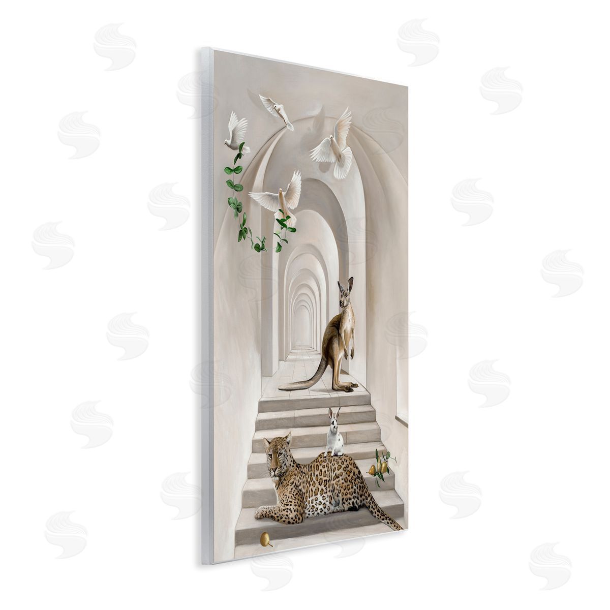 Australian Animals in Modern Architecture Wood Plaque Wall Art, Home Decor by Urban Road
