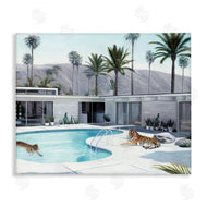 Urban Road | Tiger in Modern Swimming Pool