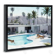 Urban Road | Tiger in Modern Swimming Pool