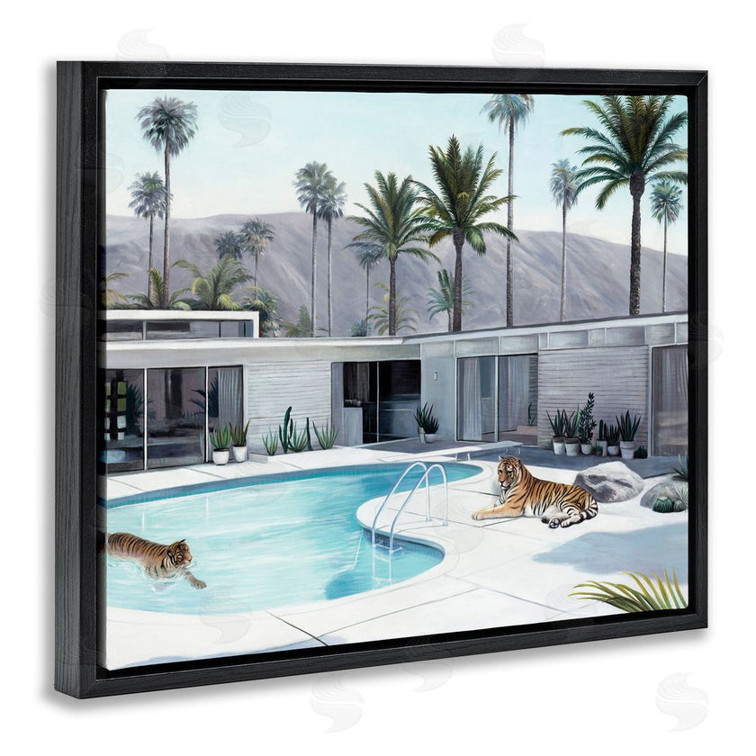 Urban Road | Tiger in Modern Swimming Pool