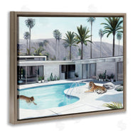 Urban Road | Tiger in Modern Swimming Pool