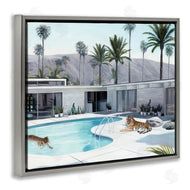 Urban Road | Tiger in Modern Swimming Pool