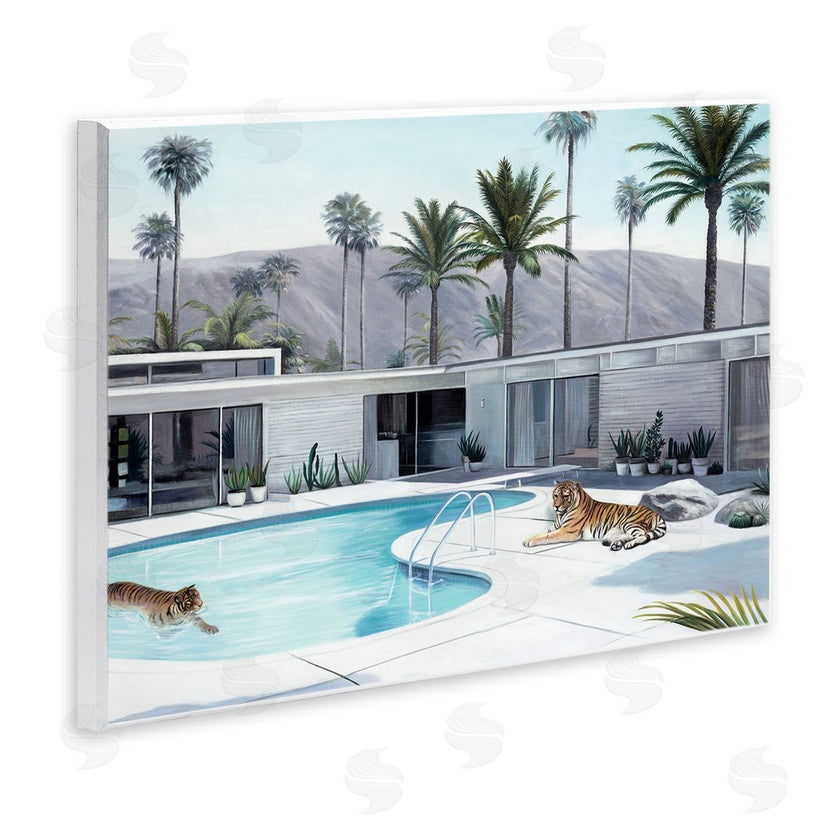 Urban Road | Tiger in Modern Swimming Pool
