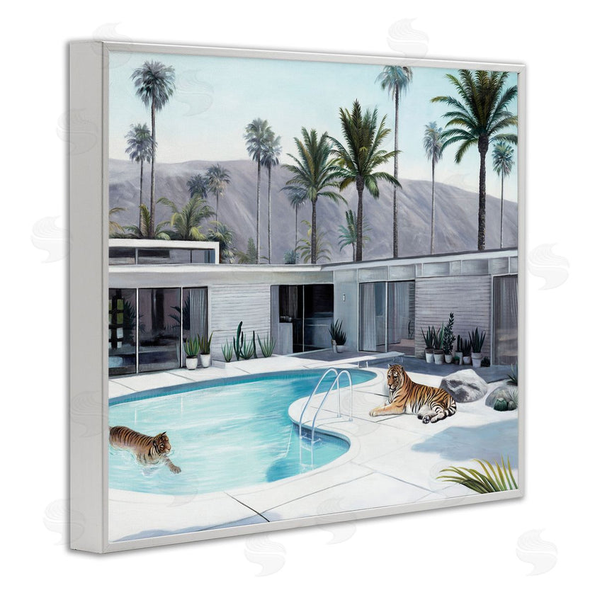 Urban Road | Tiger in Modern Swimming Pool