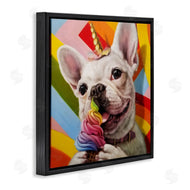Lucia Heffernan | Rainbow French Bulldog Ice Cream