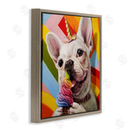 Lucia Heffernan | Rainbow French Bulldog Ice Cream