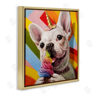 Lucia Heffernan | Rainbow French Bulldog Ice Cream