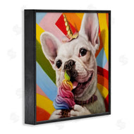 Lucia Heffernan | Rainbow French Bulldog Ice Cream