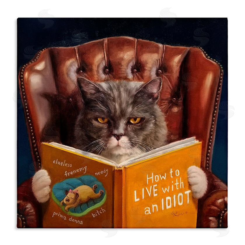 Lucia Heffernan | Funny Cat Reading Dog Book