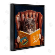 Lucia Heffernan | Funny Cat Reading Dog Book