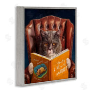 Lucia Heffernan | Funny Cat Reading Dog Book
