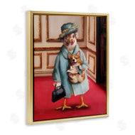 Lucia Heffernan | Queen Chicken with Corgi Regal Animals