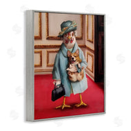 Lucia Heffernan | Queen Chicken with Corgi Regal Animals