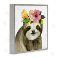 Grace Popp | Smiling Sloth in Flower Crown