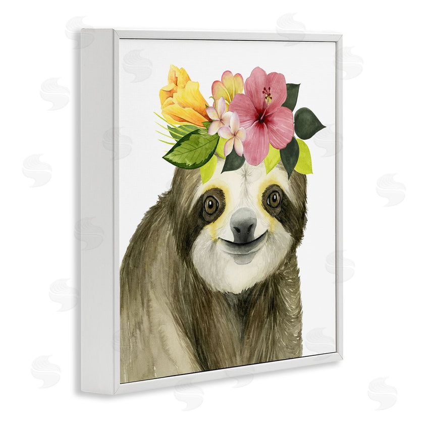 Grace Popp | Smiling Sloth in Flower Crown