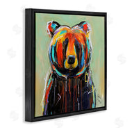 Karrie Evenson | Abstract Colorful Painted Black Bear