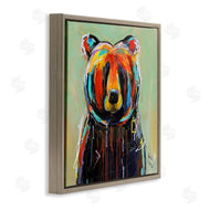 Karrie Evenson | Abstract Colorful Painted Black Bear
