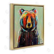 Karrie Evenson | Abstract Colorful Painted Black Bear