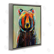 Karrie Evenson | Abstract Colorful Painted Black Bear