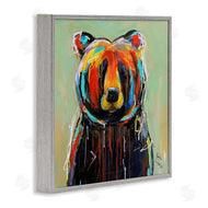 Karrie Evenson | Abstract Colorful Painted Black Bear