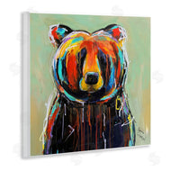 Karrie Evenson | Abstract Colorful Painted Black Bear