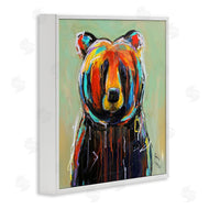 Karrie Evenson | Abstract Colorful Painted Black Bear
