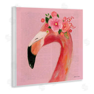 Stephanie Workman Marrott | Floral Flamingo Pink Portrait