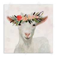 Victoria Borges | Springtime Flower Crown Baby Goat