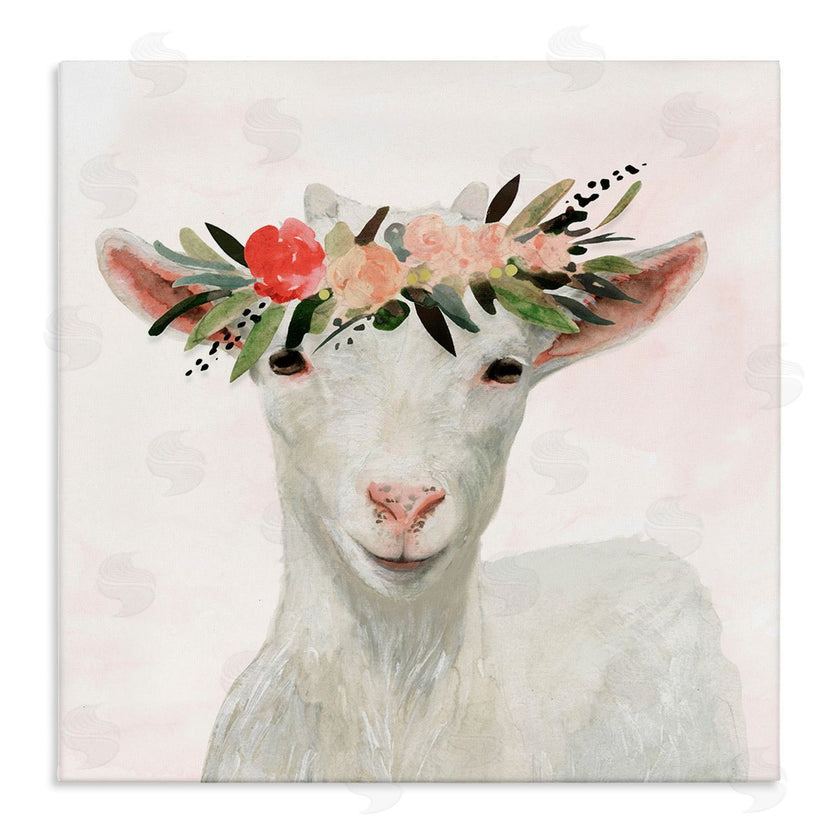 Victoria Borges | Springtime Flower Crown Baby Goat
