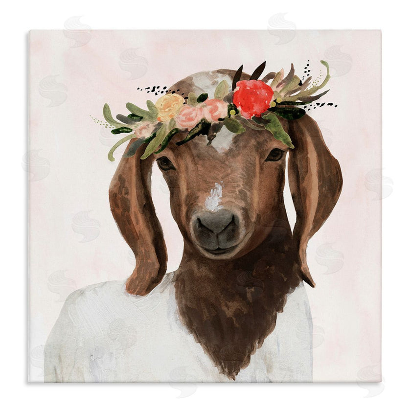 Victoria Borges | Springtime Flower Crown Long Ear Goat