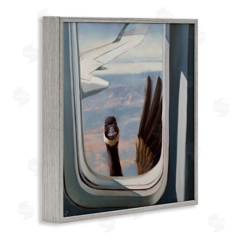 Lucia Heffernan | Goose in Airplane Window Scene