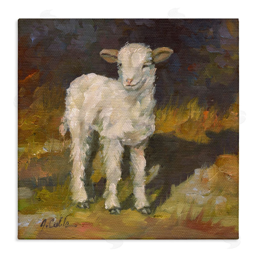 Jerry Cable | Soft Baby Lamb Painting