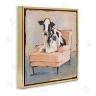 Ethan Harper | Baby Cow on Pink Couch