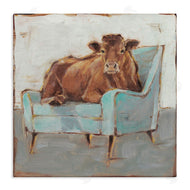 Ethan Harper | Bull on Blue Couch