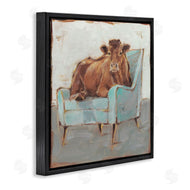 Ethan Harper | Bull on Blue Couch