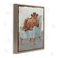 Ethan Harper | Bull on Blue Couch